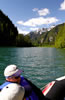 Heading up the river