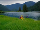 Happy explorers