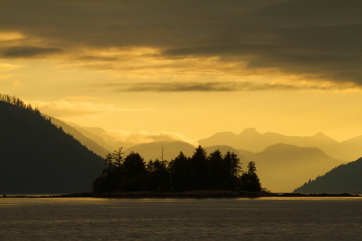 Sunset in Haida Gwaii