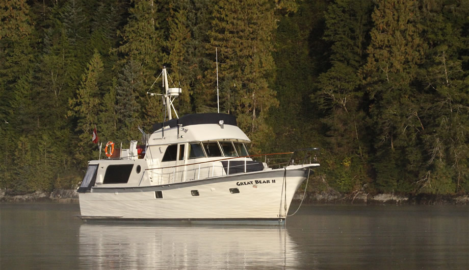 Great Bear II at anchor