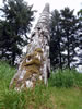 Potlatch pole - K'uuna Llnagaay (Skedans) ~ Photo Credit: R.Watkiss