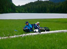 Artists at work in the Great Bear Rainforest