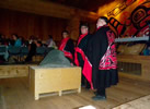 Gitga'at Chiefs unveiling repatriated petroglyphs